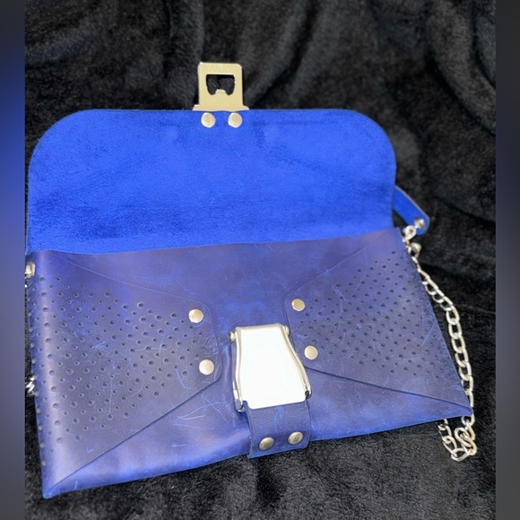 Tartar, Berlin vintage handbag. Royal Blu* - Picture 9 of 15
